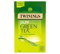 Twinings Pure Green Tea 20 Single Tea Bags, 50g