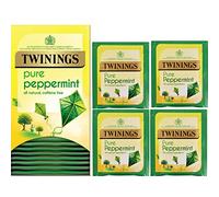 Twinings Pure Peppermint Tea, 20 Teabags, 10 Pack (200 Total) | Caffeine-Free, Natural Flavourings, No Artificial Additives, Digestive Support, Relaxation