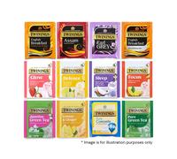 Twinings - Refill Pack - Assorted Tea Selection - 12 Envelope Teas - Mixed Black Green & Herbal Teas