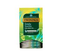 Twinings - Simply Sencha - Green Tea - 15 Pyramid Tea Bags - Individually Wrapped - Clean Fresh Taste