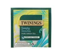 Twinings - Simply Sencha - Green Tea - Single Pyramid Tea Bag - Individually Wrapped - Clean Fresh Taste