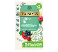 Twinings Soulful Blends Little Lift Inspired by Ayurveda - Strawberry & Blueberry Herbal Tea Infusion with Hibiscus & Lemongrass