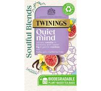 Twinings Soulful Blends Quiet Mind Inspired by Ayurveda - Velvety Vanilla Herbal Tea Infusion with Fig & Rooibos - 20 x Biodegradable Tea Bags