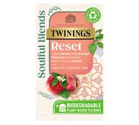 Twinings Soulful Blends Reset Inspired by Ayurveda -Juicy Peach & Orange Blossom Herbal Tea Infusion with Nettle - 20 x Biodegradable Tea Bags