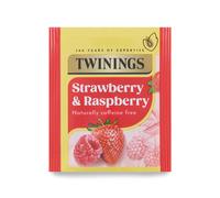 Twinings - Strawberry & Raspberry - Fruit Infusion Tea - Single Envelope - Sweet Berry Flavoured Caffeine Free Drink