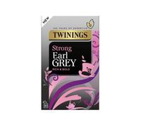 Twinings Strong Earl Grey Tea Bags Black Tea 20 Enveloped Tea Bags Extra Bold Bergamot Flavour 20 Envelopes