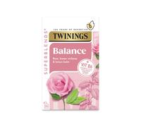 Twinings - Superblends Balance - Herbal Tea Bags - 20 Envelopes - Wellness Tea with Apple & Cinnamon - Daily Balance Support