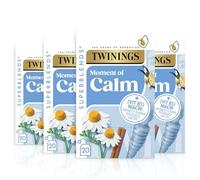 Twinings Superblends Calm Tea - Spiced Camomile, Vanilla & Roasted Chicory Root Herbal Tea Infusion with Vitamin B3 (Niacin), 80 Biodegradable Tea Bags