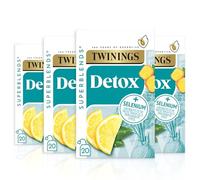 Twinings Superblends Detox - Lemon, Ginger & Burdock Root Herbal Tea Infusion with Fennel & Selenium, 80 x Biodegradable Tea Bags