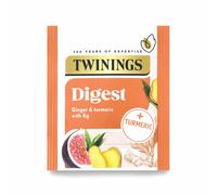 Twinings - Superblends Digest Ginger & Turmeric - Herbal Tea - Single Envelope - Warming Digestive Blend