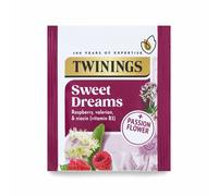 Twinings Superblends Sweet Dreams Tea - Raspberry, Passionflower & Valerian Root Herbal Tea Infusion with Niacin (Vitamin B3) - Sleep Tea, 20 Biodegradable Tea Bags