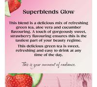 Twinings Superblends Glow Tea Strawberry Cucumber Green Tea with Alo