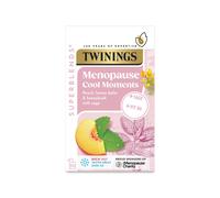 Twinings Superblends - Menopause Cool Moments - Peach, Lemon Balm, Honey Bush & Sage Flavoured Herbal Infusion - Added Vitamin B6 - Health Tea 4 x 20