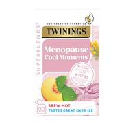 Twinings Superblends Menopause Cool Moments Tea - Peach Herbal Tea Infusion With Lemon Balm, Honey Blush & Vitamin B6, Hormone Balance For Women, 20