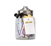 Twinings Superblends Relax & Unwind Selection Filled Jar | Tea Lover Gift | Self Care Gift | 30 Recyclable Individually Wrapped Plant-Based Tea Bags