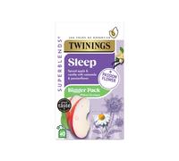 Twinings Superblends Sleep Tea - Spiced Apple & Vanilla Herbal Tea Infusion with Camomile & Passion Flower - 40 Biodegradable Tea Bags