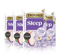 Twinings Superblends Sleep Tea - Spiced Apple & Vanilla Herbal Tea Infusion with Camomile & Passion Flower - 80 Biodegradable Tea Bags