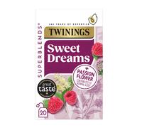 Twinings Superblends Sweet Dreams Tea - Raspberry, Passionflower & Valerian Root Herbal Tea Infusion with Niacin (Vitamin B3) - Sleep Tea