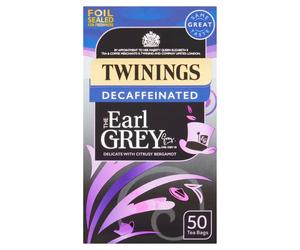 Twinings The Earl Grey Decaffeinated 40 Tea Bags 100g (Pack of 4)