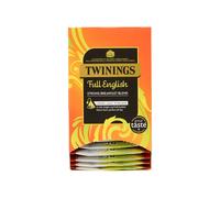 Twinings - The Full English - Black Tea - 15 Pyramid Tea Bags - Individually Wrapped - Strong Breakfast Blend