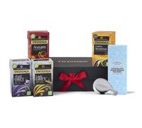 Twinings Timeless Black Tea Classics Gift Box English Breakfast Tea, Assam Lady Grey Tea & Earl Grey Tea with Chocolate Shortbread Black Gift