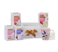 Twinings - Uplifting Wellness Gift Box - Glow Tea, Sleep Tea, Balance Tea, Pause Tea, Pink Mug & Giftbox