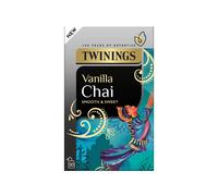 Twinings Vanilla Chai Tea 20 Envelopes Sugar Free Spiced Black Tea Blend with Vanilla Warming & Aromatic