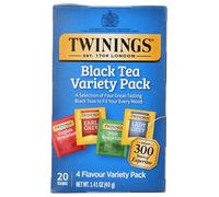 Twinings Variety Pack with Four Flavors 20 Tea Bags, 0.21 Pound