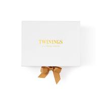 Twinings White Gift Box - Small - With Gold Ribbon - Create Your Own Gift - Tea Gift Box