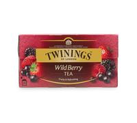 Twinings - Wild Berry Tea - Fruit Infusion - International Blend - 25 Envelopes - Sweet Berry Caffeine Free