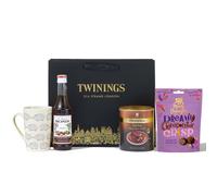 Twinings - Winter Indulgence Hot Chocolate Gift Bag - Swiss Hot Chocolate & Monin Hazelnut Syrup Plus Hedgehog Mug & Chcoloate Truffle Bites
