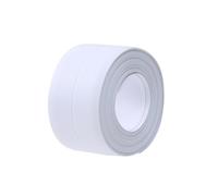 Twinkblis Magic Caulk Tape, Self Adhesive Caulk Strip Waterproof, Shower Door Seal Strip for Kitchen, Countertop, Bathroom, Sink, Shower, Bathtub, Toilet Edge Protector (White,3.8CM-3.2M)