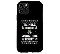 Twinkle Bright Christmas Night Retro Ugly Sweater Knit Case for iPhone 11 Pro