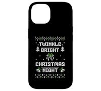 Twinkle Bright Christmas Night Retro Ugly Sweater Knit Case for iPhone 14