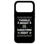 Twinkle Bright Christmas Night Retro Ugly Sweater Knit Case for iPhone 17 Pro Max