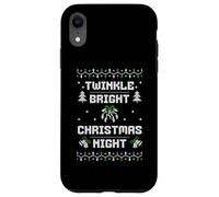 Twinkle Bright Christmas Night Retro Ugly Sweater Knit Case for iPhone XR