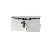 twinkle eye 2Pcs Cartoon Cute Cat Charm Bracelet Beads Adjustable Braided Bracelet Couple Friendship Birthday Party Kawaii Cat Lovers Jewelry Gifts for Women, One Size, Enamel, no gemstone