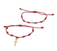 twinkle eye Christian Cross Bracelets for Couples Women Red String Rope Knot Lucky Cross Bracelet Inspirational Faith Protection Religious Catholic Christian Jewelry Gift