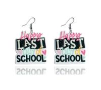 twinkle eye Funny Fri Yay Letter Earrings Pencil Crayon Letter Acrylic Earrings Friday Earrings Students Teachers Gifts Back to School Graduation Gifts for Her Women, Acrylic, No Gemstone