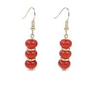 twinkle eye Handmade Natural Stone Stacked Bead Dangle Earrings for Women, One Size, Stone, No Gemstone