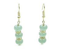 twinkle eye Handmade Natural Stone Stacked Bead Dangle Earrings for Women, One Size, Stone, No Gemstone