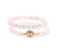 twinkle eye Teacher Appreciation Bracelet Gifts for Women, Stone Beaded Stretch Bracelets Set Back to School Thank You Teacher Gifts Retirement Teachers' Day Jewelry, One Size, Polyester, no gemstone
