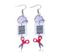 twinkle eye Teacher Earrings for Women Shiny Acrylic Colorful Happy Last Day of School Pencil Teacher Shape Dangle Earrings Back To School Jewelry, One Size, Acrylic, No Gemstone