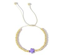 twinkle eye Trendy Colorful Cross Bracelet Gold Plated Beaded Ball Strand Bracelets Christian Catholic Stack Bracelet fo Women Men Jewelry, One Size, Acrylic, no gemstone