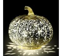 Twinkle LED Light Pumpkins, Pumpkin Lantern, Illuminated Glass Pumpkins for Decorating, Pumpkin Lights, Ambient Lighting Halloween Decorations Table Centerpieces