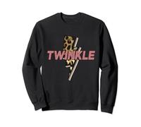 Twinkle Leopard Bolt Thunder Vintage Distressed Sweatshirt