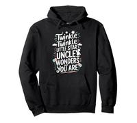 Twinkle Little Star Uncle Wonders What You Are Gender Reveal Pullover Hoodie