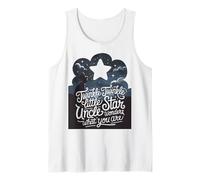 Twinkle Little Star Uncle Wonders What You are Gender Reveal Tank Top