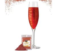 Twinkle my Drink® Burgundy Edible Glitter for Drinks & Cake Shimmer Glitter | for Valentines Decoration, New Years Eve Party | Edible Glitter for Cocktails (Burgundy Red)