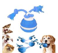 Twinkle Paw Dog Toy, Twinklepaw Motion Ball, Active Rolling Ball with Tail for Dogs, 3 Smart Modes, TPU Rechargeable Moving Pet Balls with Birds Chirping, Interactive Dog Toys for Boredom (Blue)